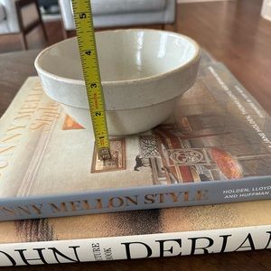 Small antique stoneware bowl